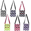 Large Cross Body Bag - Chevron Print